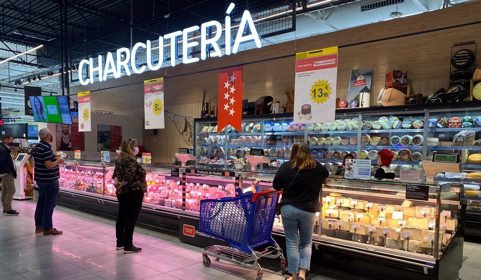 Iluminación supermercado charcutería