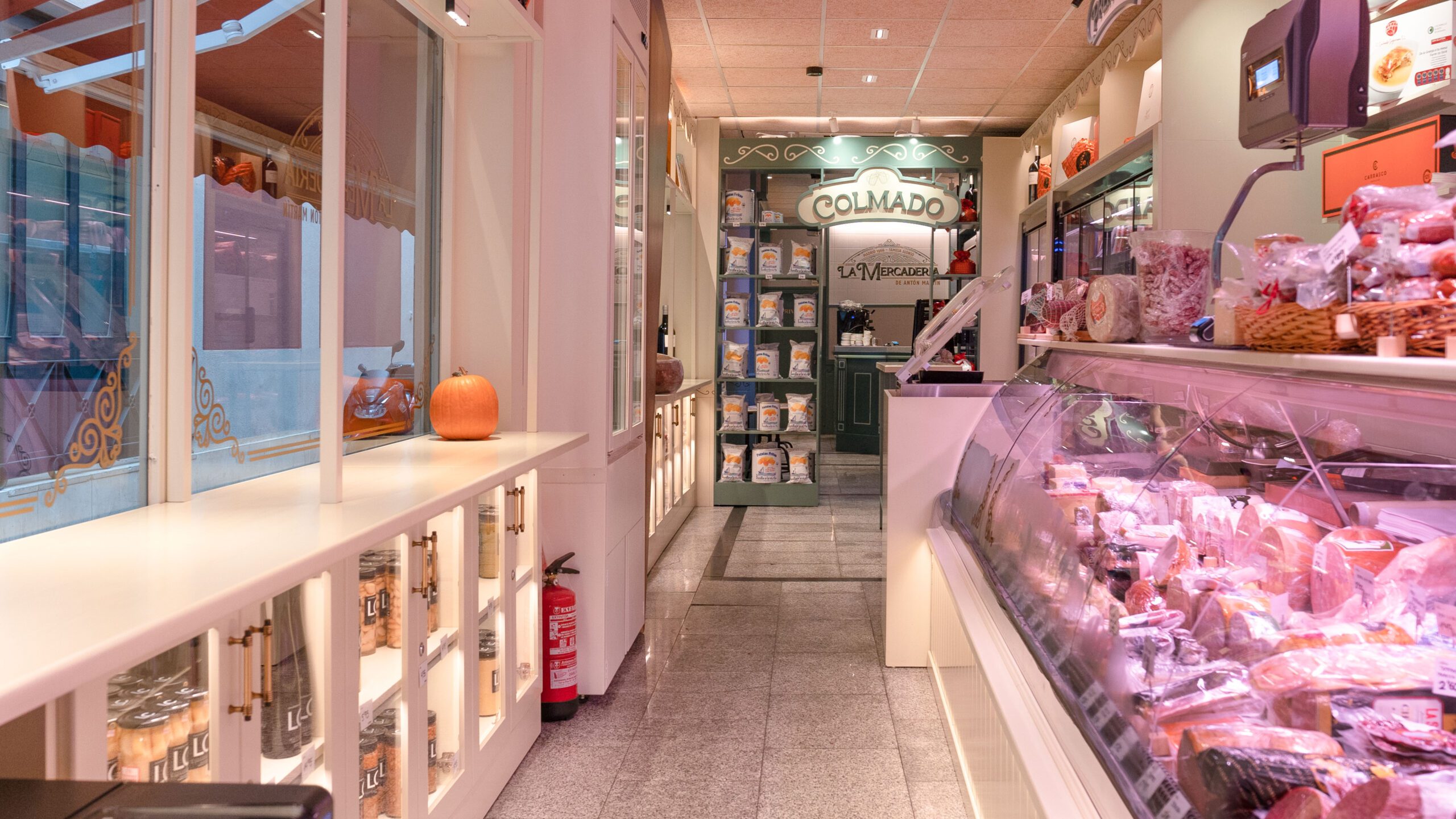 iluminacion para carniceria la mercaderia