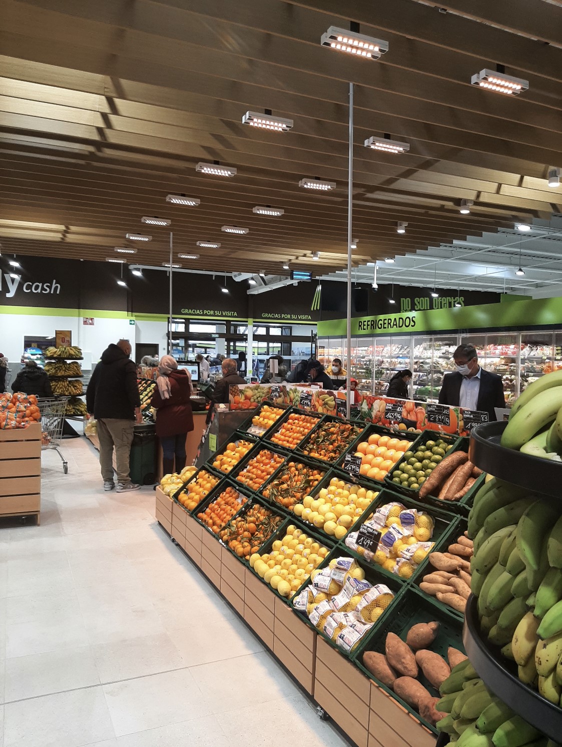 iluminacion para supermercados interior