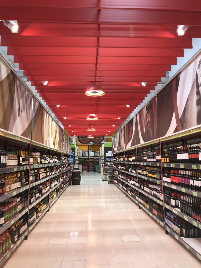 Lámparas supermercado