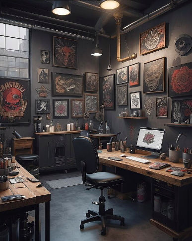 Luz para estudio de tatuajes