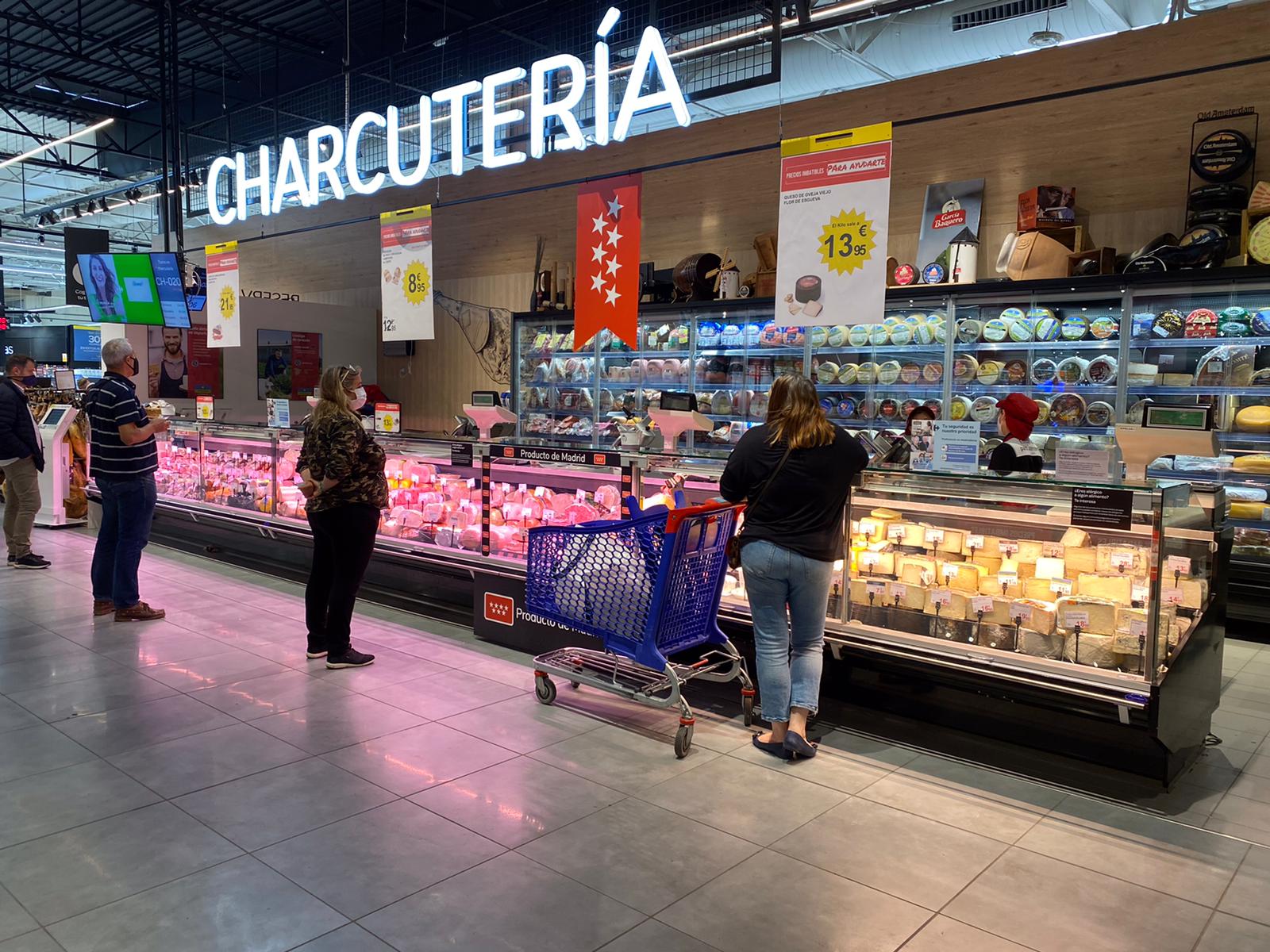 Iluminación para vitrina de supermercado