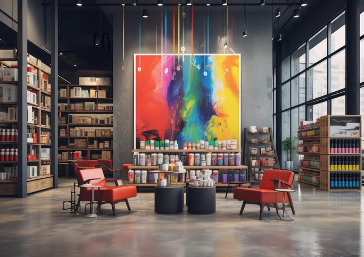 Iluminación para pasillos de librerias