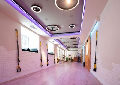 Iluminación para estudio de yoga relajante