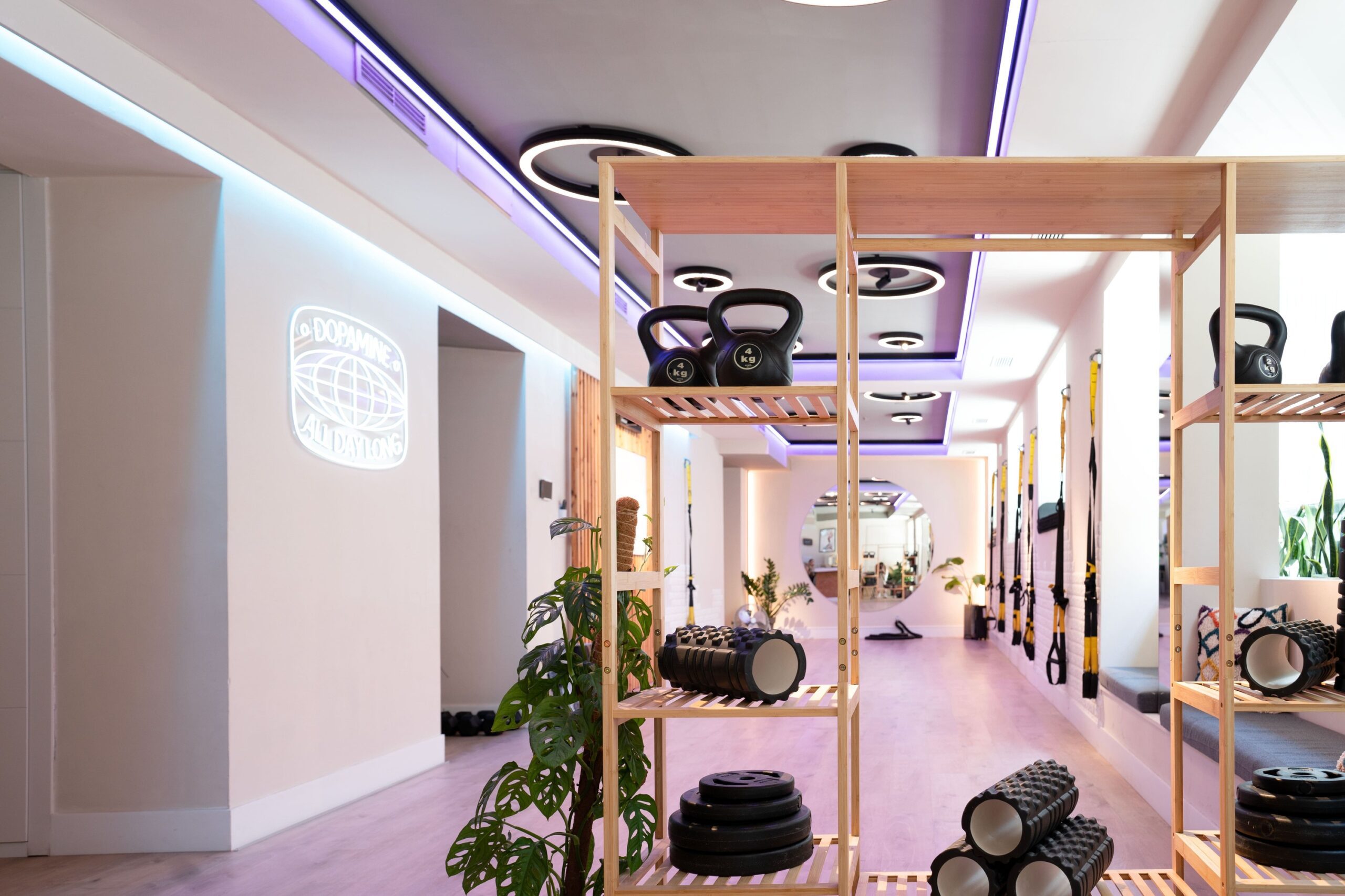 Iluminación para pilates reformer