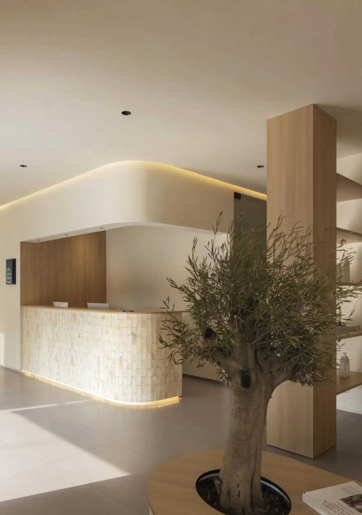 Iluminación para clínica dental mostrador