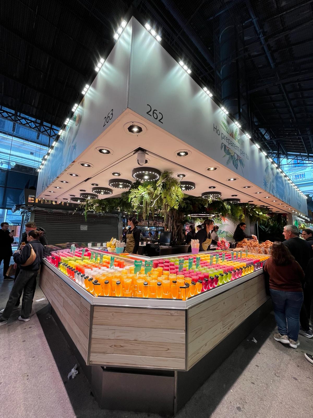 Iluminación para frutería gourmet