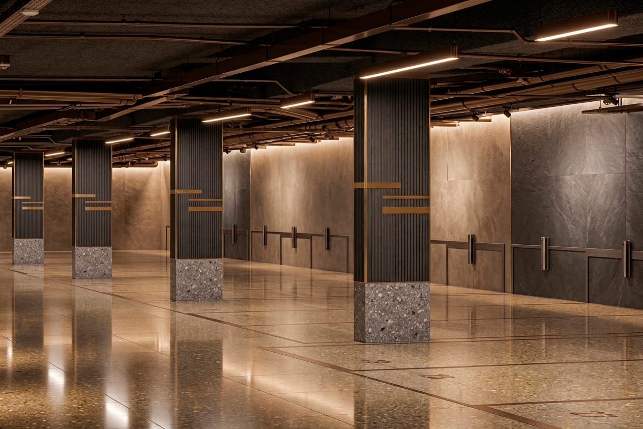 Luminarias industriales parking