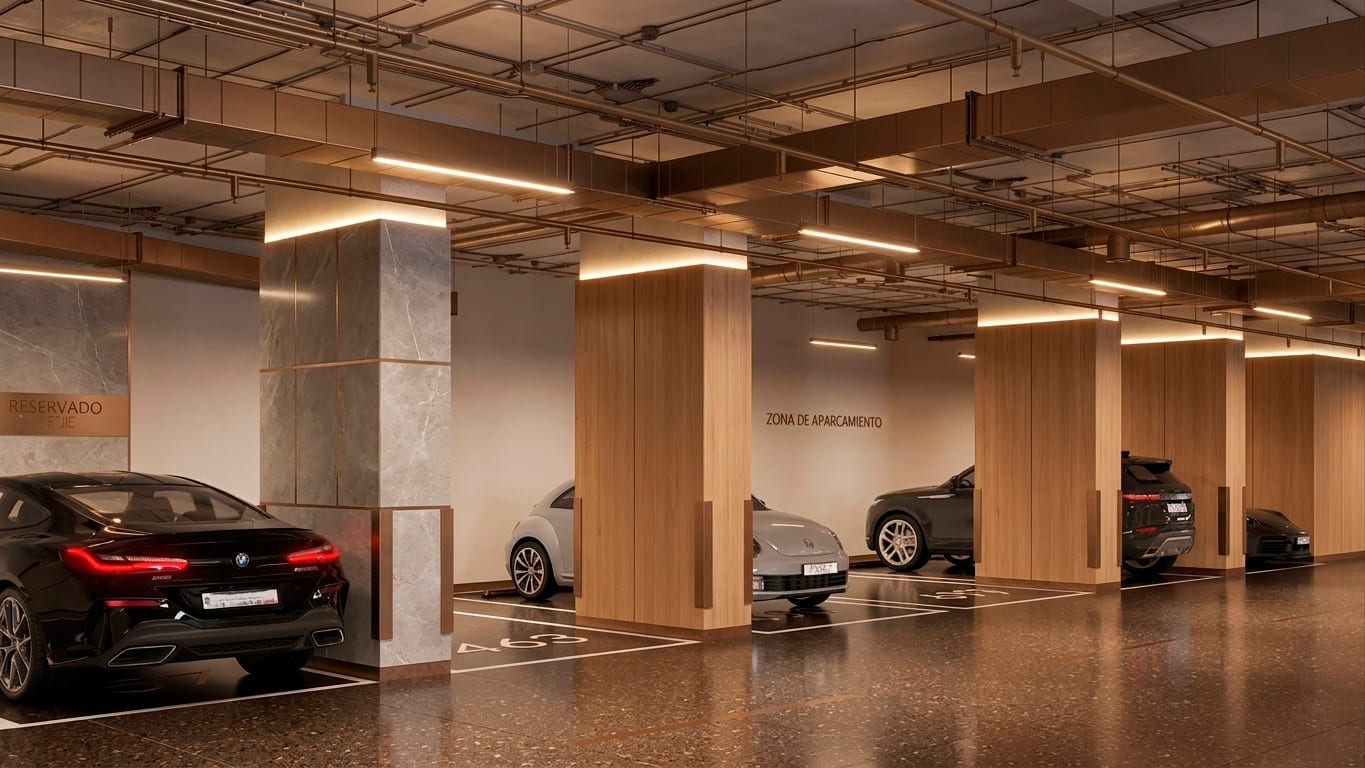 Luminarias LED parking
