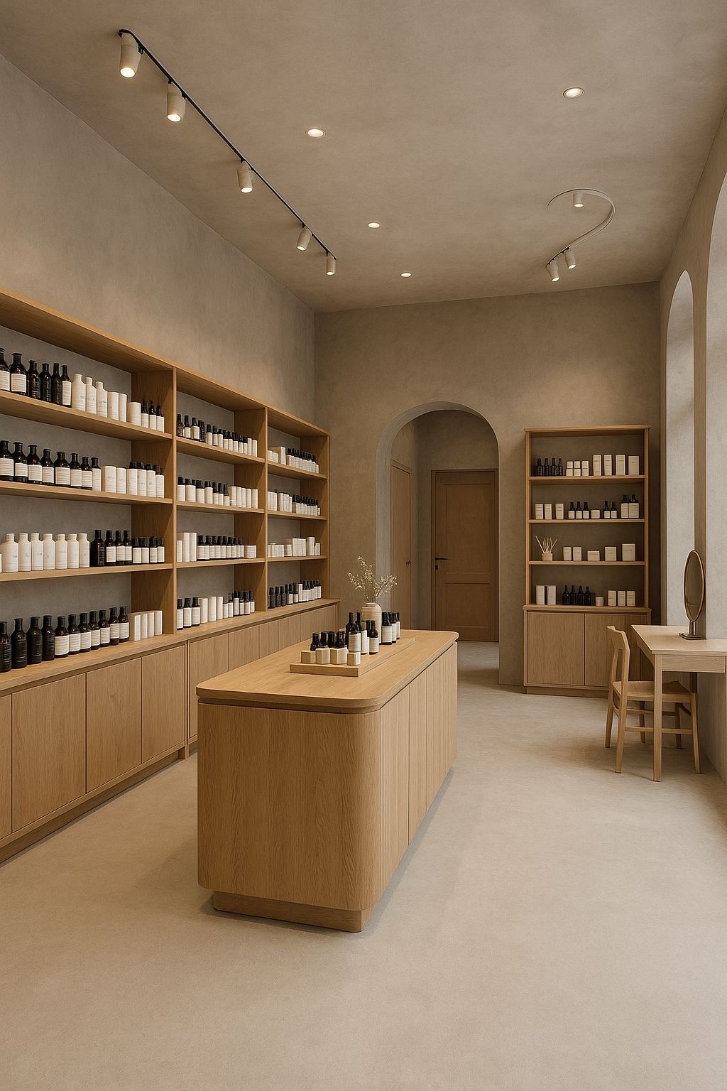 Luminarias para tienda de cosmeticos