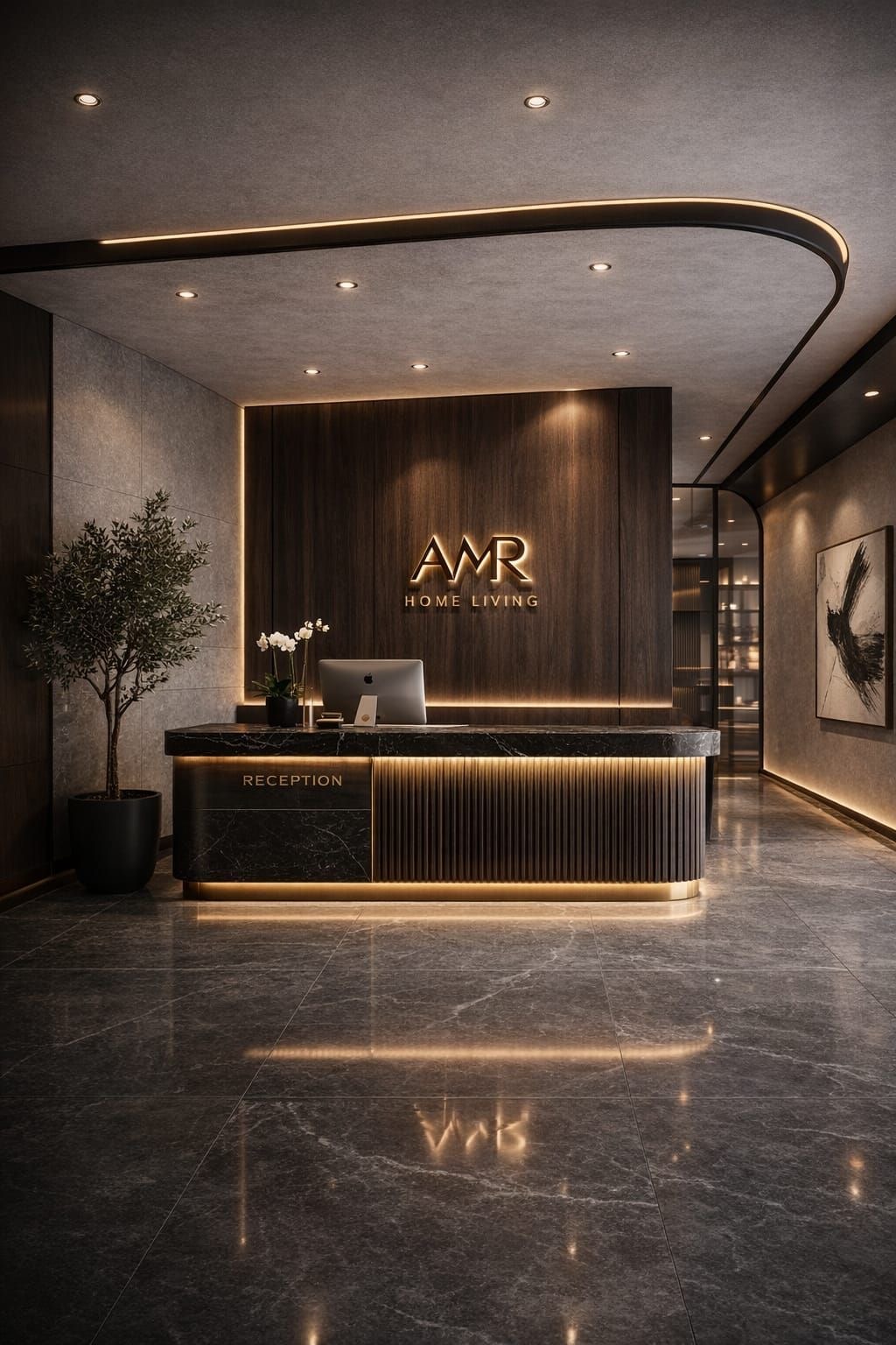 Iluminación para agencia inmobiliaria